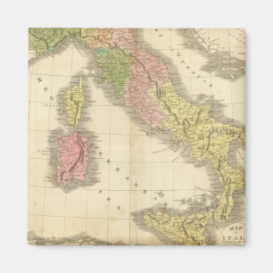Imã Mapa do Atlas de Conologia da Itália