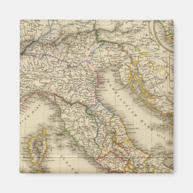 Imã Mapa do Atlas de Roma (Frente)