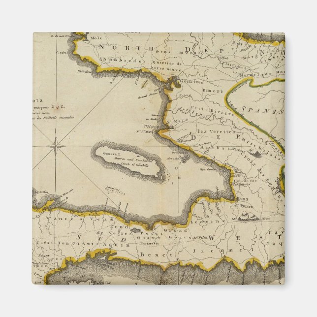 Imã Mapa do Atlas do Haiti (Frente)