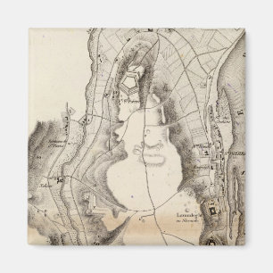 Imã Mapa do Atlas do Plateau da Rua