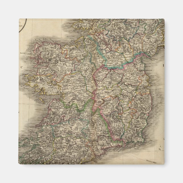 Imã Mapa do Atlas Irlanda (Frente)