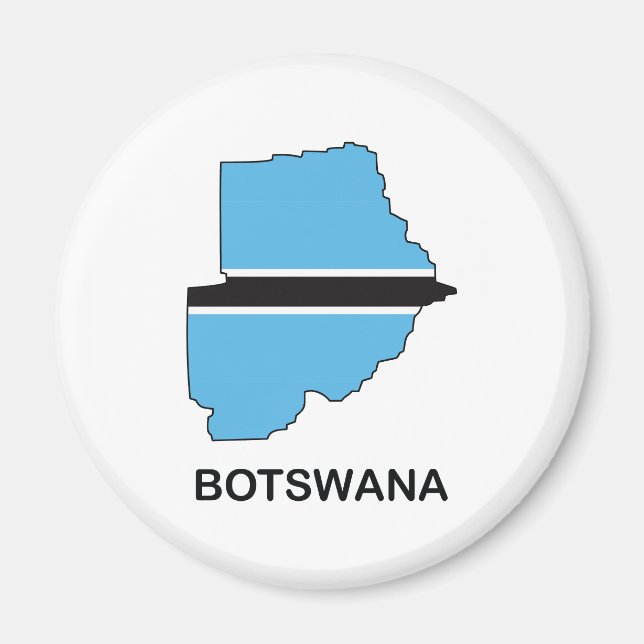 Imã Mapa Do Botsuana (Frente)