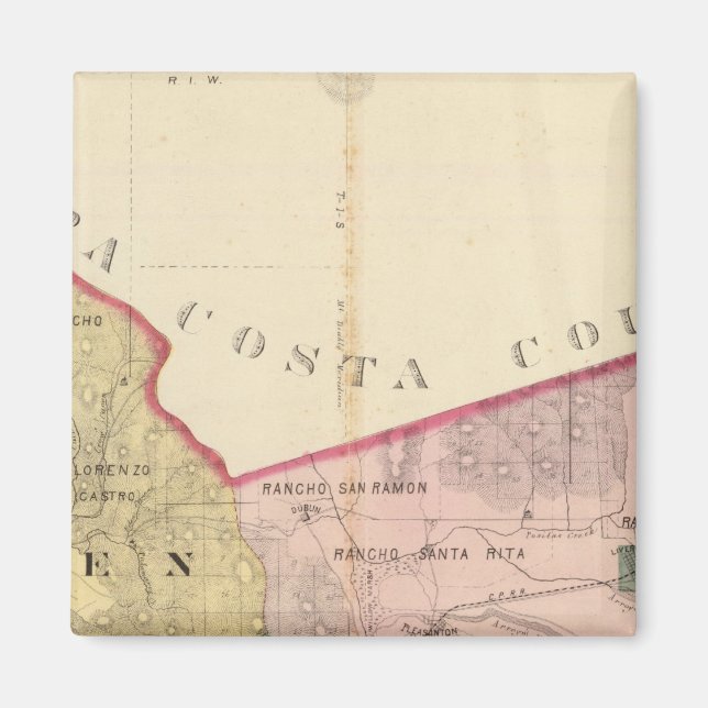 Imã Mapa do Condado de Alameda (Frente)