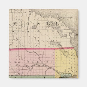 Imã Mapa do Condado de Alpena, Michigan