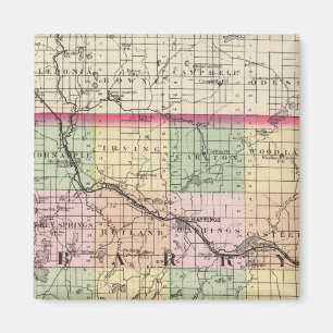Imã Mapa do Condado de Barry, Michigan