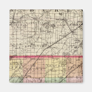 Imã Mapa do Condado de Cass, Michigan