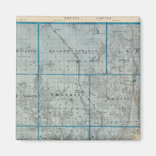 Imã Mapa do Condado de Des Moines, Estado de Iowa