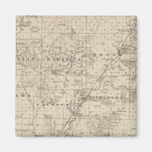 Imã Mapa do Condado de Harrison, Estado de Iowa