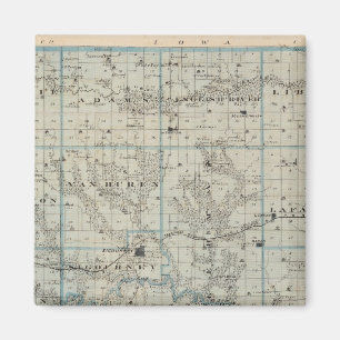 Imã Mapa do Condado de Keokuk, Estado de Iowa