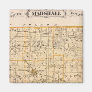 Imã Mapa do Condado de Marshall