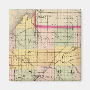 Imã Mapa do Condado de Tuscola, Michigan