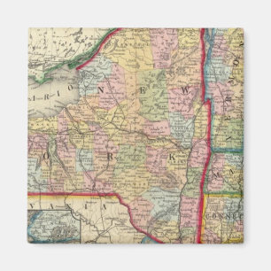 Imã Mapa Do Condado Dos Estados De Nova Iorque