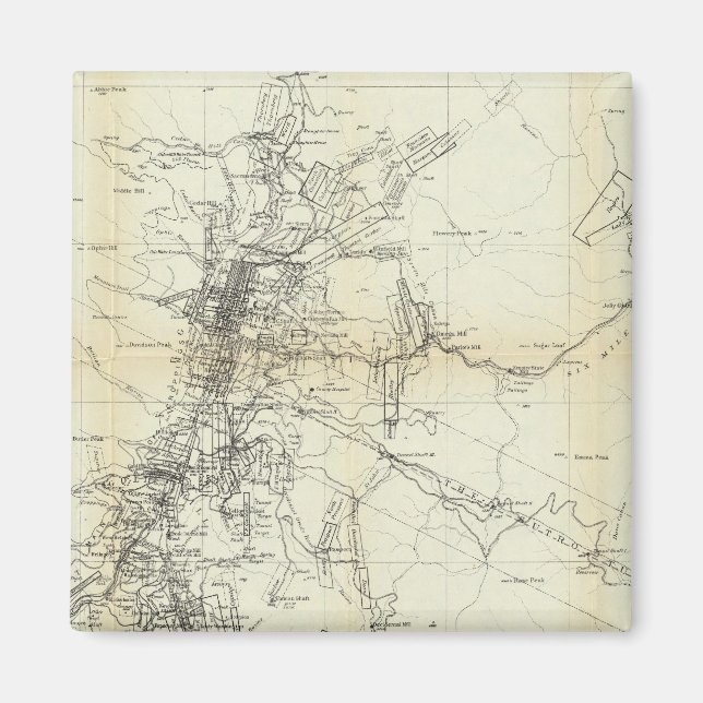 Imã Mapa do distrito de Washoe (Frente)