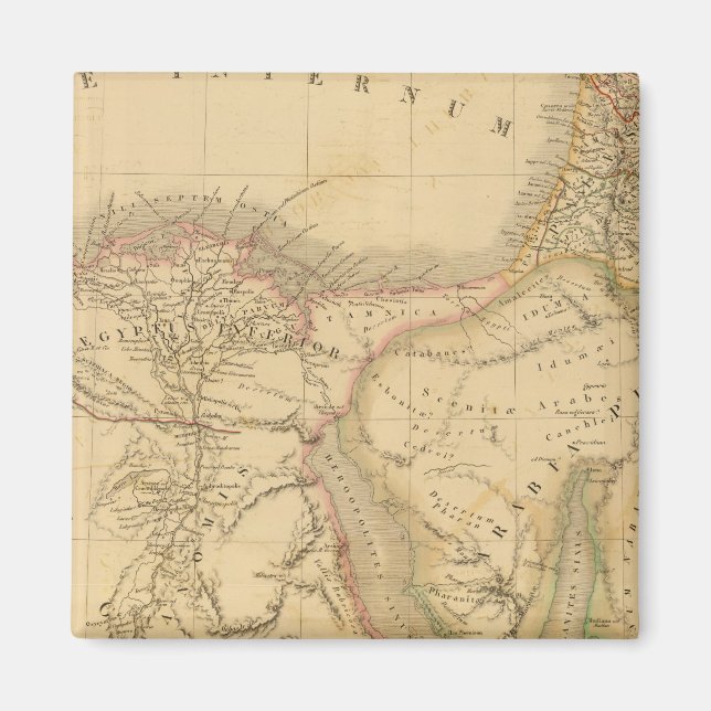 Imã Mapa do Egito, da Palestina e da Arábia (Frente)
