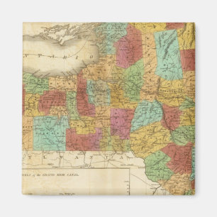 Imã Mapa Do Estado De Nova Iorque