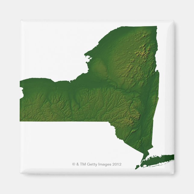 Imã Mapa do Estado de Nova Iorque (Frente)