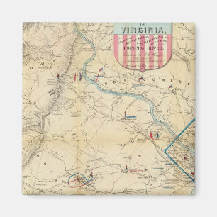 Imã Mapa do Exército do Assento da Guerra na Virgíni