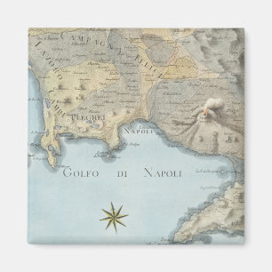 Imã Mapa do golfo de Nápoles e de arredores