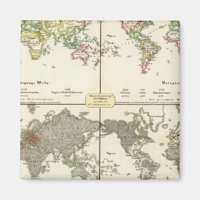 Imã mapa do governo do emprego religioso (Frente)