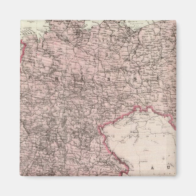 Imã Mapa do Império Alemão (Frente)