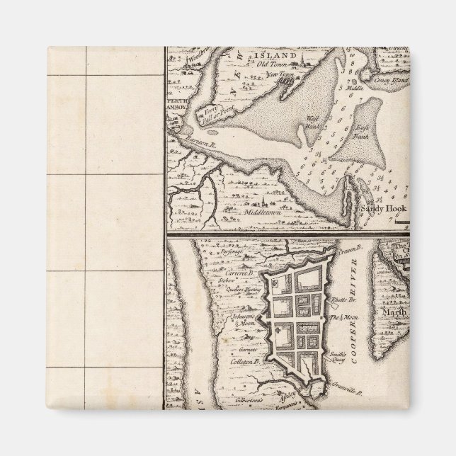 Imã Mapa do Império Britânico na América 12 (Frente)