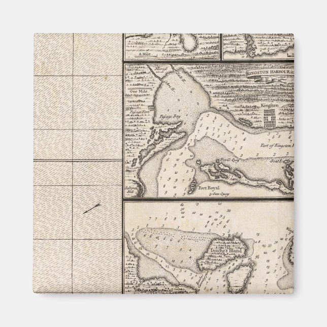 Imã Mapa do Império Britânico na América 16 (Frente)