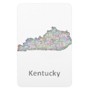 Ímã mapa do Kentucky
