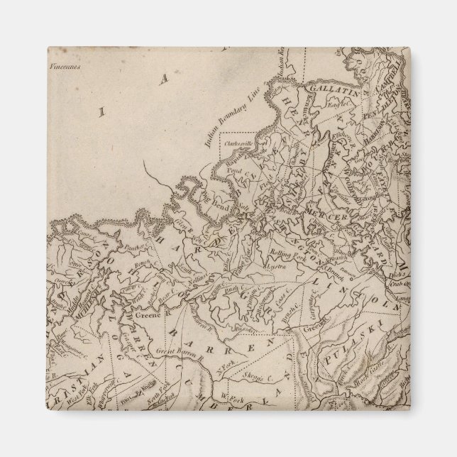 Imã Mapa do Kentucky por Arrowsmith (Frente)
