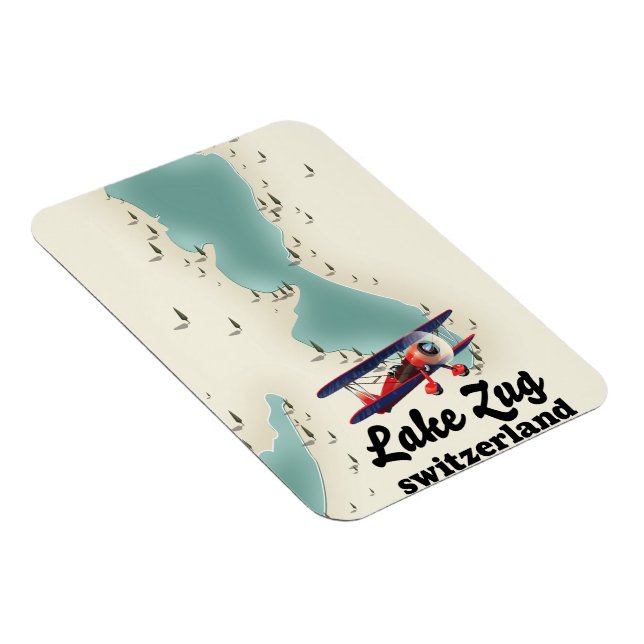 Ímã Mapa do lago de Staz Suíça Magnet (Lado Direito)