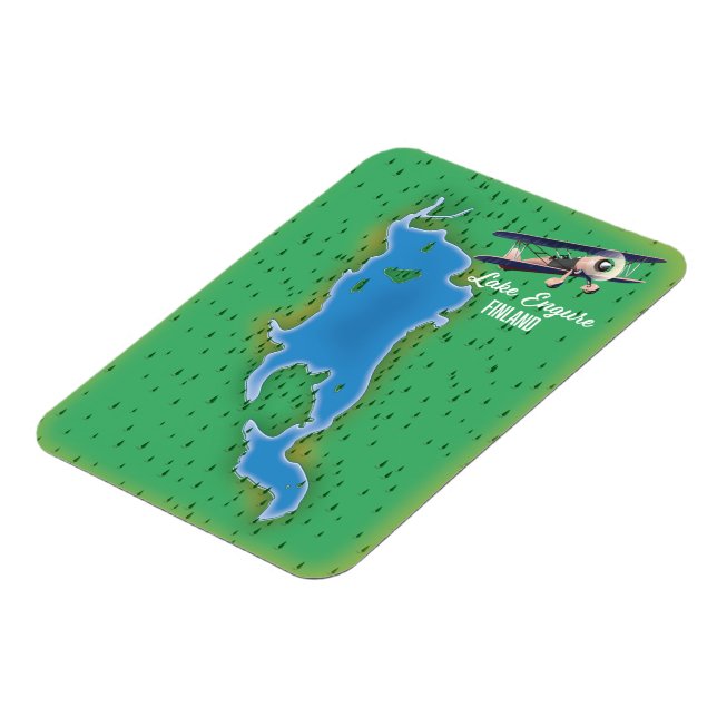 Ímã Mapa do Lago Engure Finlândia (Left Side)