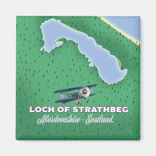 Imã Mapa do Loch de Strathbeg Aberdeenshire Escócia