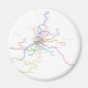 Imã Mapa do Metro de espanha-Madrid