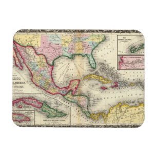 Ímã Mapa Do México, América Central