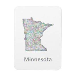 Ímã mapa do Minnesota