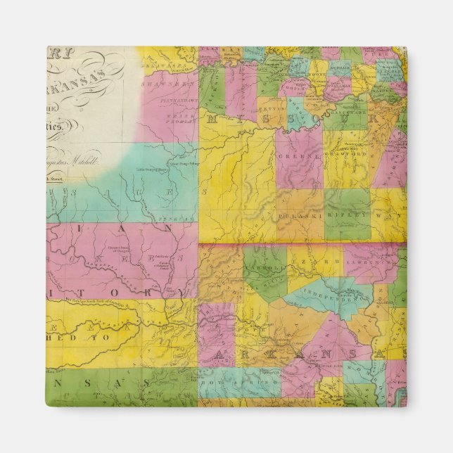 Imã Mapa do Missouri (Frente)