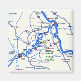 Imã Mapa do Mosel com o Magnete do Hahn