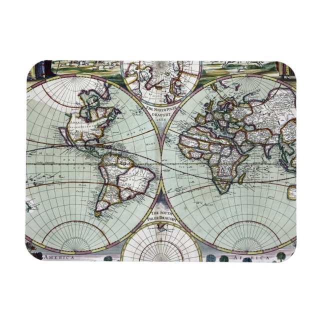 Ímã Mapa do mundo (Horizontal)