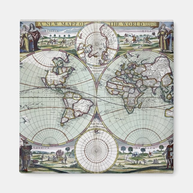 Imã Mapa do mundo (Frente)