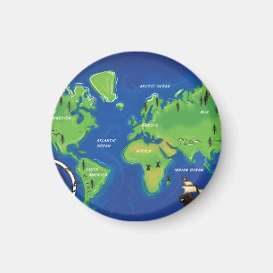 Imã Mapa do mundo