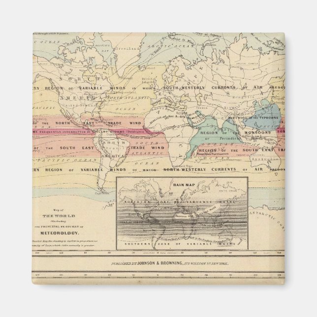 Imã Mapa do Mundo 2 (Frente)