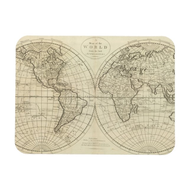 Ímã Mapa do Mundo 2 2 (Horizontal)