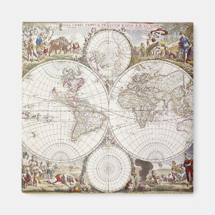 Imã Mapa do mundo do atlas Maior