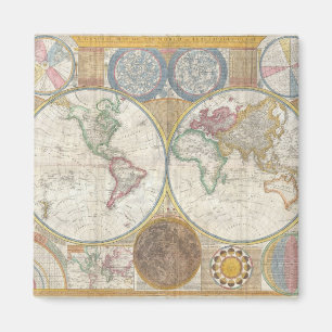 Imã Mapa do mundo do vintage