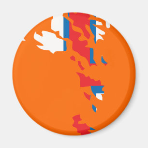 Imã Mapa do pavilhão das Ilhas Faroé