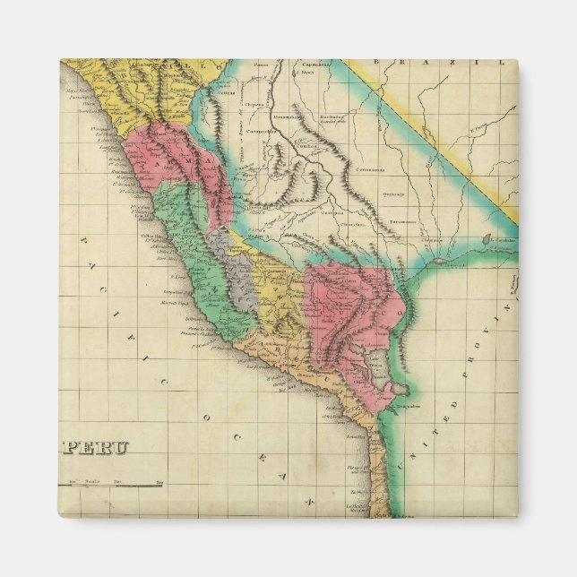 Imã Mapa Do Peru (Frente)