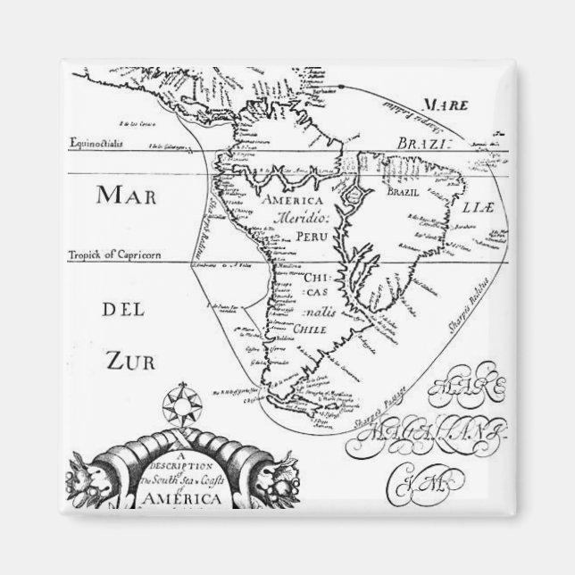 Imã Mapa do PirateTreasure (Frente)