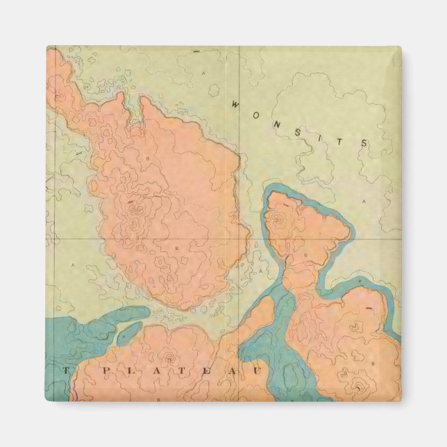 Imã Mapa Do Planalto De Uinkaret (Frente)