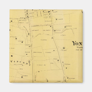 Imã Mapa do Rio Dale e da Rua do Monte Atlas