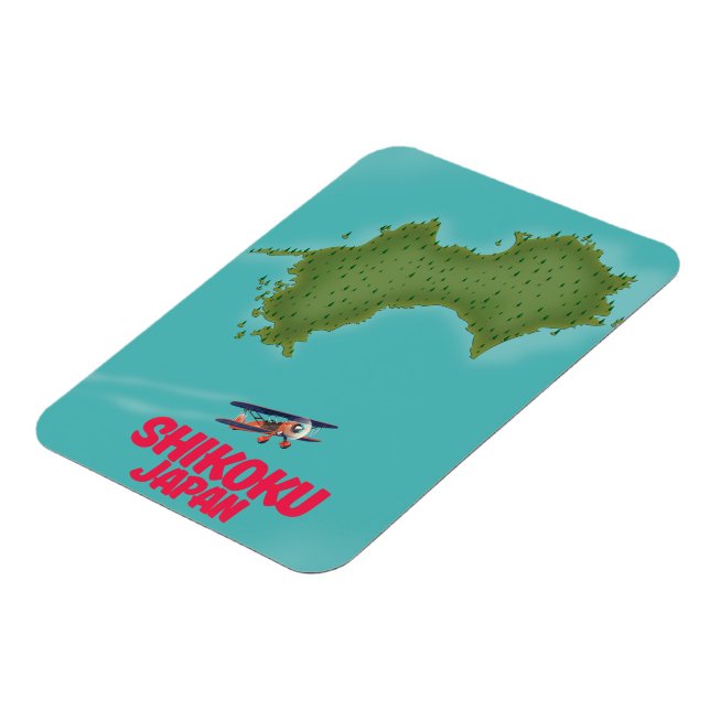 Ímã Mapa do Shikoku Japão (Left Side)