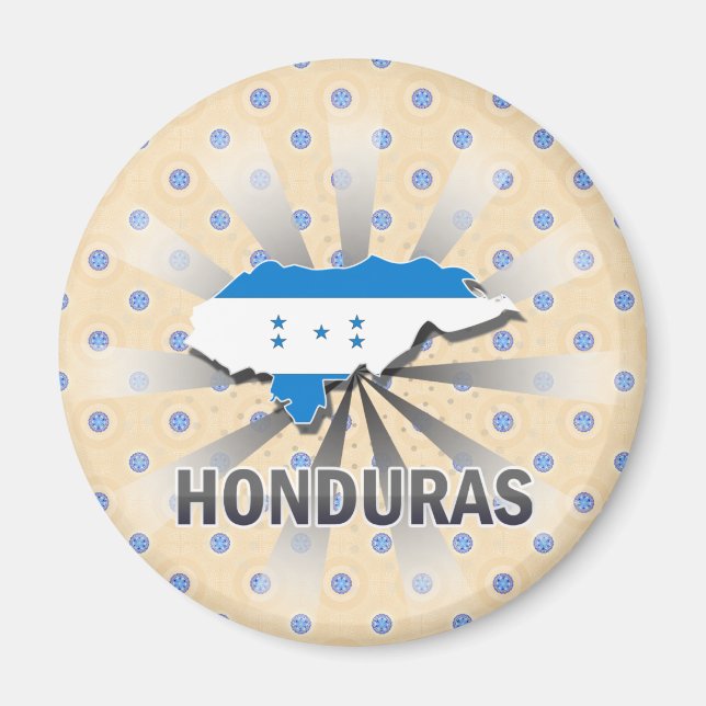 Imã Mapa do Sinalizador Honduras 2.0 (Frente)